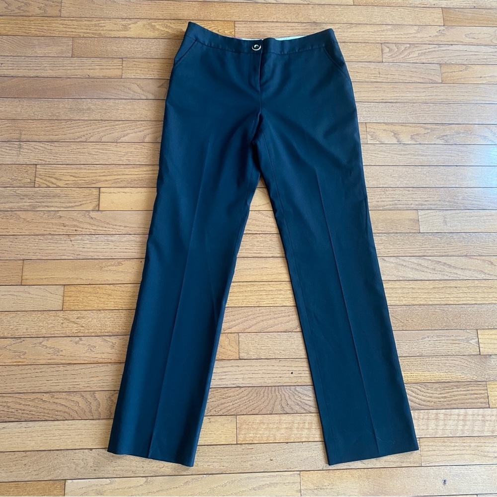 Ted‎ Baker Wool Blend Pants Straight Leg Black Trousers Dress Pant Size 2 US 6